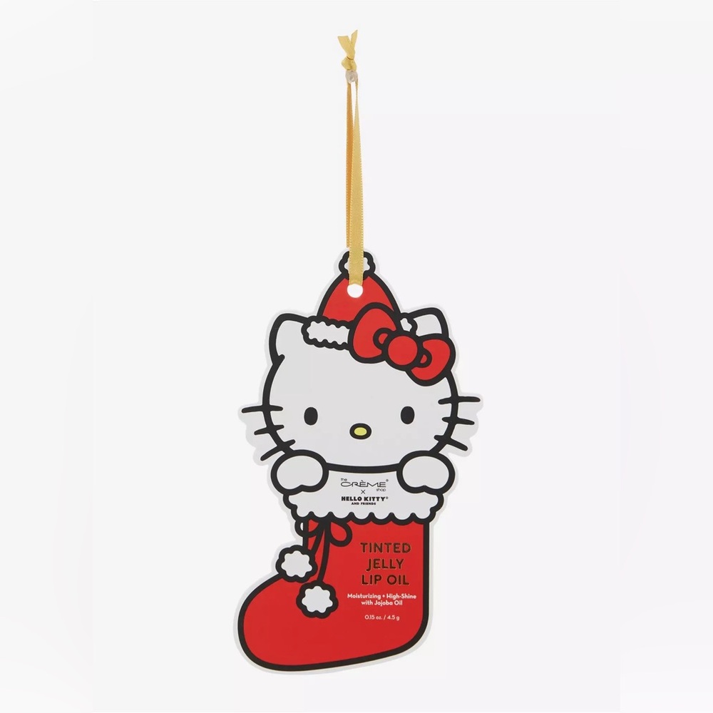 NEW Hello Kitty Christmas Lip Oil | Holiday Makeup Stocking Stuffer Sanrio Gift